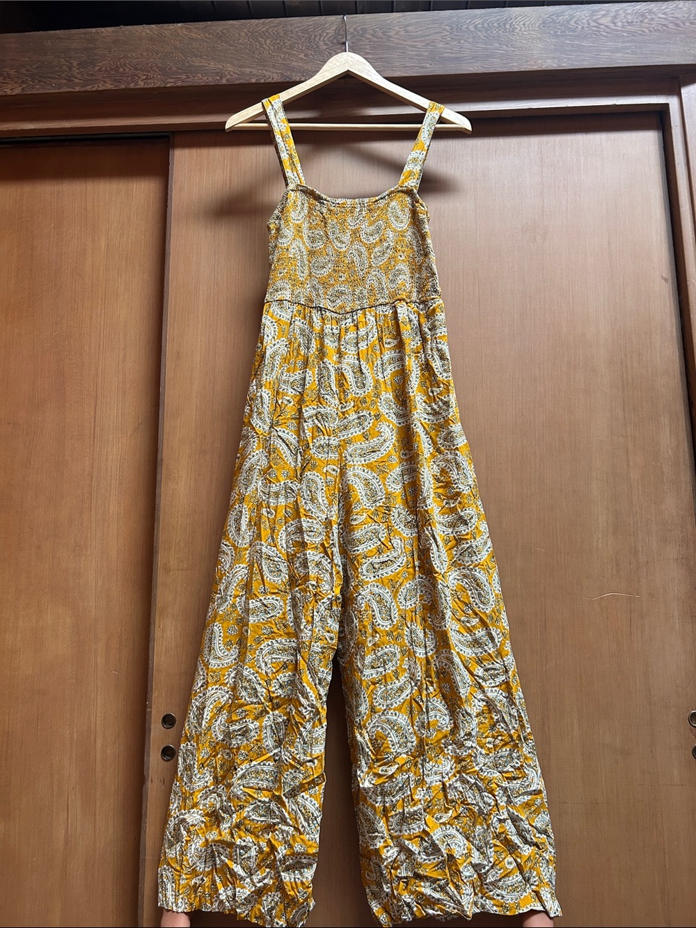 Mustard Yellow Paisley Jumpsuit